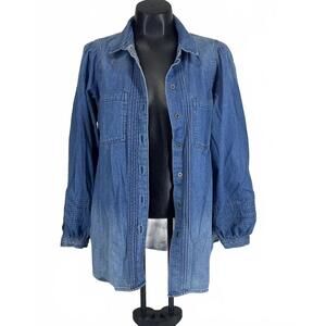 M  - Womens  -  American Eagle - Est. 1977, Blue Jean‎ Denim, Long-sleeve